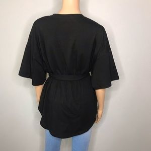 Mustard Seed Tops - Cotton belted drop shoulder top Mustard Seed Tops - Cotton belted drop shoulder top